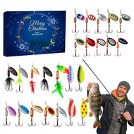Christmas Countdown Calendar 24 Days Christmas Advent Fishing Tackles Countdown Christmas Calendar C