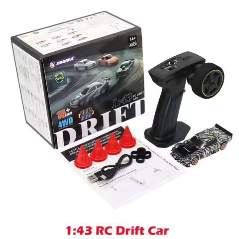 Rc Toys 1/43 RC Drift Car with Gyro Upgraded Ver 2.4G Remote Control Mini Drift Race Car 4WD Radio C