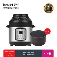 Instant Pot Duo Crisp 11-in-1 Air Fryer &amp; Electric Pressure Cooker (8 QT/7.5 L) with 8QT Ceramic Pot