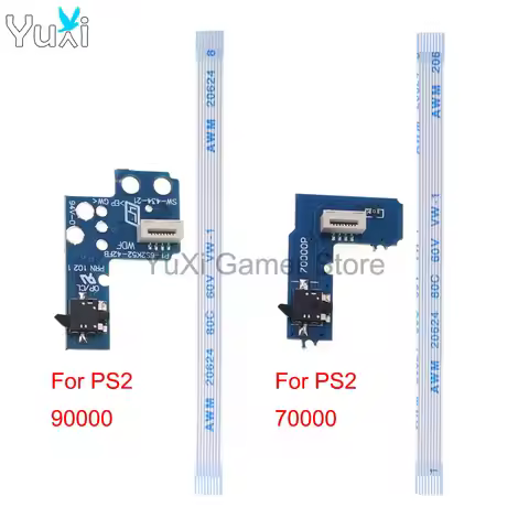 YuXi 1 Set For PS2 SCPH 70000 75000 77000 79000 90000 Power On/Off Reset Switch Board With Flex Ribb