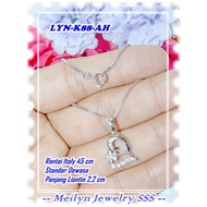 18K Gold Plated Necklace LYN-K88-AH Love Silver Original Meilyn Brand