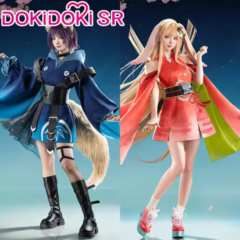 Kaguya Iroha Cosplay Costume Cosmic Princess Kaguya! DokiDoki-SR Women Cute Red Kimono Blue Costume 