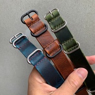 NATO錶帶 G10北約錶帶 油蠟皮革 皮革錶帶 Natostrap