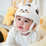 1pc Cute Bear & Rabbit Design Toddler Learning To Walk Head Protection Anti-Fall Hat, Adjustable Siz