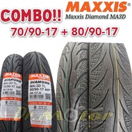 ✽MAXXIS DIAMOND MA3D 17 TUBELESS TYRE COMBO TAYAR TIRE TIRES KOMBO 7090-17 + 8090-17 TAYAR TAHUN LATEST YEAR LATEST♨