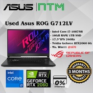 #1670 Used Asus ROG G712LV Performance Gaming Laptop Intel core i7-10875H 16GB 1TB 17.3" Nvidia RTX2