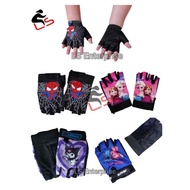 Sarung Tangan Budak Basikal Glove Motorcycle Half-Finger Kids Gloves Bike Non-slip