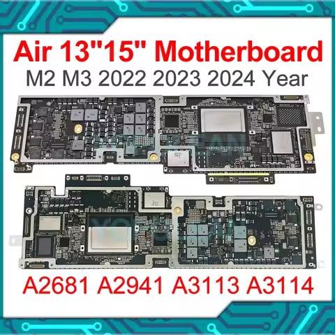 Original A2681 A3113 Motherboard For Macbook Air Retina 13" 15" A2941 A3114 Logic Board 8G 16GB 256G