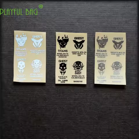 Outdoor CS Ghost Metal Waterproof DIY Sticker Airsoft Decal Mk18 Electric Gel Ball Gun Jinming M4 hk