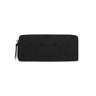 Louis Vuitton Clemence 牛皮壓紋拉鍊長夾(M60171-黑)