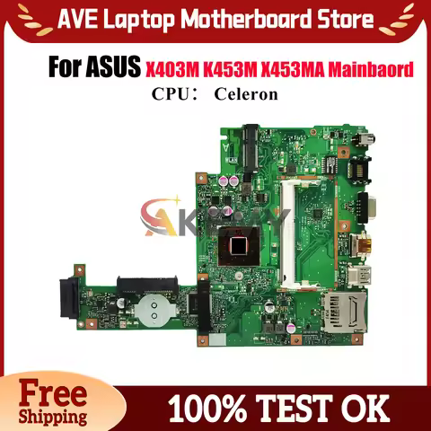 X453MA Laptop Motherboard For ASUS VivoBook X403M K453M X453MA X453M Notebook Mainboard With Celeron