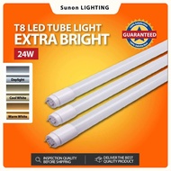 T8 LED Tube 4FT Glass Tube Extra Bright 4Feet 24W x30PCS