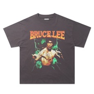 BRUCE LEE FIGHT VINTAGE T-SHIRT (OVERSIZE) UNISEX/ MEN'S & Wanita'S/ BRUCE LEE OVERSIZE TEE