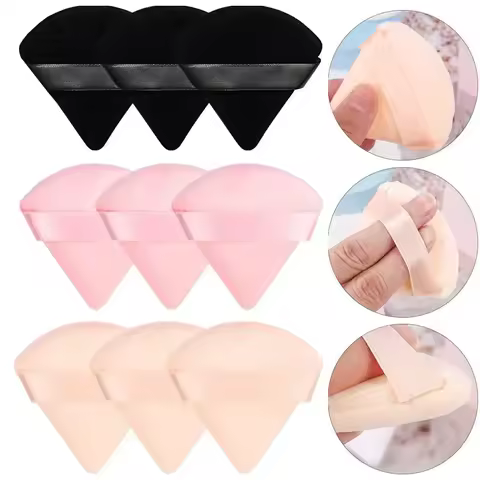 3pcs Makeup Puff Makeup Sponge Powder Puff Face Cotton Face Powder Puff Washable Velvet Cosmetics So
