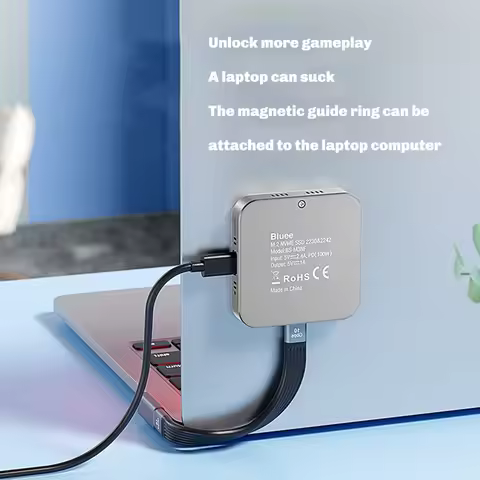【BUY NOW】8-in-1 M.2 SSD Enclosure USB C Hub Adapter 10Gbps HDMI-Compatible USB-C 3.2&USB-A 3.2 M.2 N