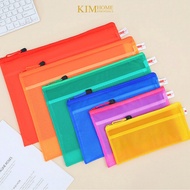 SKT matte zipper pouch B4 A4 B5 A5 A6 waterproof pencil case bag plastic envelope file organizer