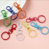 0ne Piece 25mm Candy Color Keychain For DIY Jewelry/Convenient Handbag Decorations