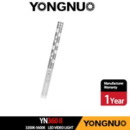 YONGNUO ไฟน้ำแข็งแท่ง YN360รุ่นที่สองพร้อมแบตเตอรี่ลิเธียมในตัวแบบพกพาสำหรับไฟเติมกลางแจ้ง