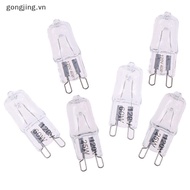 gongjing 10Pcs G9 Pin Halogen 120V 25W 40W 60W Light Bulb JCD G9 VN