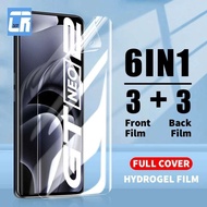 Front 6IN1 + Back Screen Protector For Real GT 2 2T 8i 8 X7 Q3S Q3T Hanapin X3 X2 Neo Reno 7 6 +