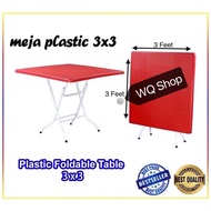 Foldable Square Table / Meja lipat 3 x 3/Meja lipat 2x3  / 3 x 3 Round Table