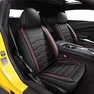 2 Front Seat Covers Custom Fit for Chevy Camaro 2016-2023 2024: Compatible with Chevrolet Camaro LT 