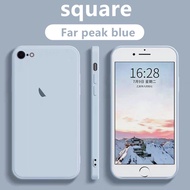 Suitable for iPhone 6s 6 plus square phone case, Apple 6s plus silicone phone color protective case