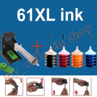 Compatible hp 61 ink hp61xl refillable ink for hp 2540 1050 2050 2510 3050 3054 3000 1000 1510 1512 