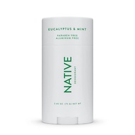 Native Deodorant | Natural Deodorant for Men and Women, Aluminum Free with Baking Soda, Probiotics, Coconut Oil and Shea Butter | Eucalyptus &amp; Mint