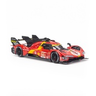 Mô hình xe Ferrari 499P Hypercar AF Corse Winner 2023 Le Mans 1:18 Bburago