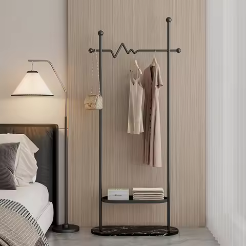 Stylish Black Drying Clothes Racks Shop Shelves Japandi Standing Clothing Rack Design Modern Colgado