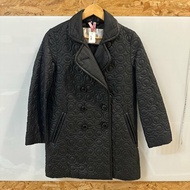 【美收精品】coach 黑色滿版logo風衣外套 4-256【隔月月中將轉賣至日本 上架期限30天】