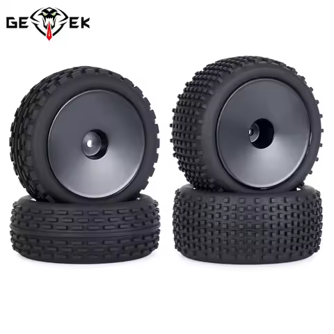1/10 2WD RC Off-Road Buggy Car Wheel Tires 12mm Hex Front and Rear Tyres for Tamiya Xray Xb2 Serpent