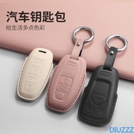 Leather Car Remote Key Case Cover for Audi A3 B9 A6 C8 A7 S7 A8 D5 S8 Q5 Q7 Q8 SQ8 TT E-tron RS6 RS7