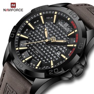 Naviforce 8023 นาฬิกาข้อมือควอตซ์แฟชั่น สายหนัง สําหรับบุรุษ