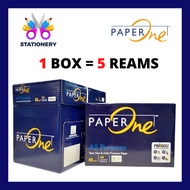 PAPER ONE A4 Paper 80gsm 500 Sheets (Box-5 Reams)