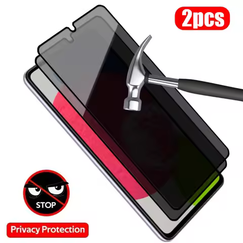 2Pcs Full Cover Anti-spy Glass for Samsung A13 A73 A52 A53 5g A12 A51 Screen Protector for Samsung A