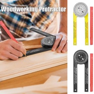 【Prime deal】 Woodworking Scale Mitre Saw Protractor Angle Finder Measuring Ruler Meter Gauge Tools Marking Pencil Accurate Carpenter Ruler