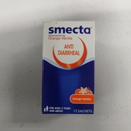 Smecta Sachets 3g ( 12pack in one box ) Diarrhea , Cirit Birit SMECTA Smecta Orange Vanilla Powder S