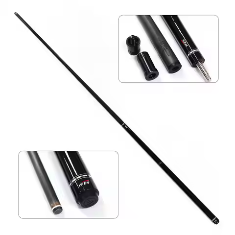 High end Yfen Carbon Fiber Shaft Maple Wood Butt Billiard Jump Break Cue with 13mm tip