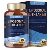 Liposomal L-Theanine Supplement 750mg with GABA Ashwagandha Magnesium GlycinateRhodiola Rosea Phosph