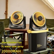 Smart Frog fan for outdoor camping, USB electric fan for camping and fishing, 20000MAH tent desktop 