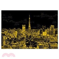 金色典藏8K刮畫-東京鐵塔