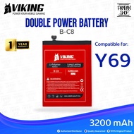 Baterai VIKING Double Power Vivo Y69 B-C8 BC8 Batre Batrai Battery Handphone HP Dual