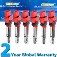 Ignition coil pack for Audi Q7 TT 8N9 8J9 A3 8PA EOS Golf Passat Phaeton Touareg 7LA 7P5 Porsche Cay