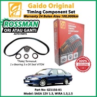 PROTON SAGA ISWARA 12V 1.3 1.5 WIRA, SATRIA 1.3 1.5  GAIDO ORIGINAL TIMING BELT KIT SET [GZ1156-K1]