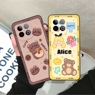 Case for Vivo IQ00 Z10 TURBO/ Z10 TURBO PRO/ PRO PLUS printed with Brown - Pink Bear, Be@rick Bear, 