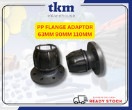 [TKM] 63MM/90MM/110MM POLY FLANGE ADAPTOR HDPE PIPE POLY FITTINGS BLACK