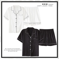 M-4XL Couple Design plus size woman Sleepwear terno for Women Shorts Silk Satin Pajama unisex(1 Set)