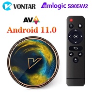VONTAR X2 Amlogic S905W2 Android TV BOX Android 11.0 4GB64GB 32G Support AV1 Wifi BT Google Voice Media Player Set Top Box 2G16G TV Receivers